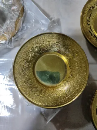 100 Piattini in Ottone Decorati