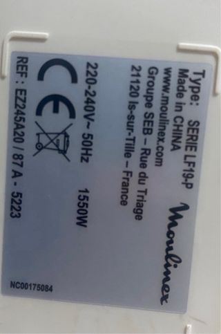 Freidora de aire Moulinex