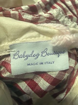 Vestitino cane Babydog boutique a quadri