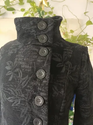 Chaqueta Desigual T38 Negra Estampada