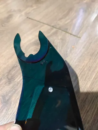 Visera moto efecto espejo rojo