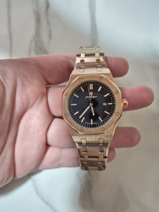Orologio Poedagar Oak Rose Gold 41mm Nuovo