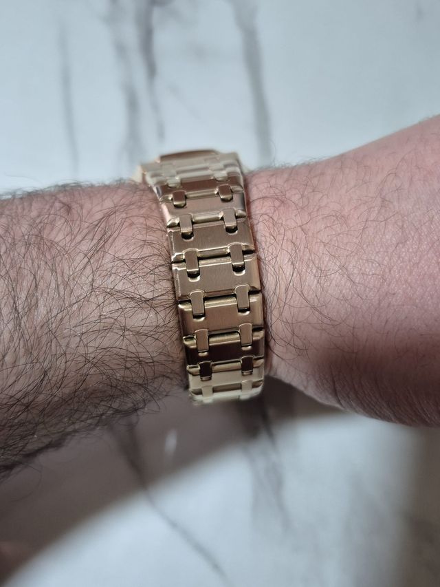 Reloj Poedagar Oak Rose Gold 41mm Nuevo