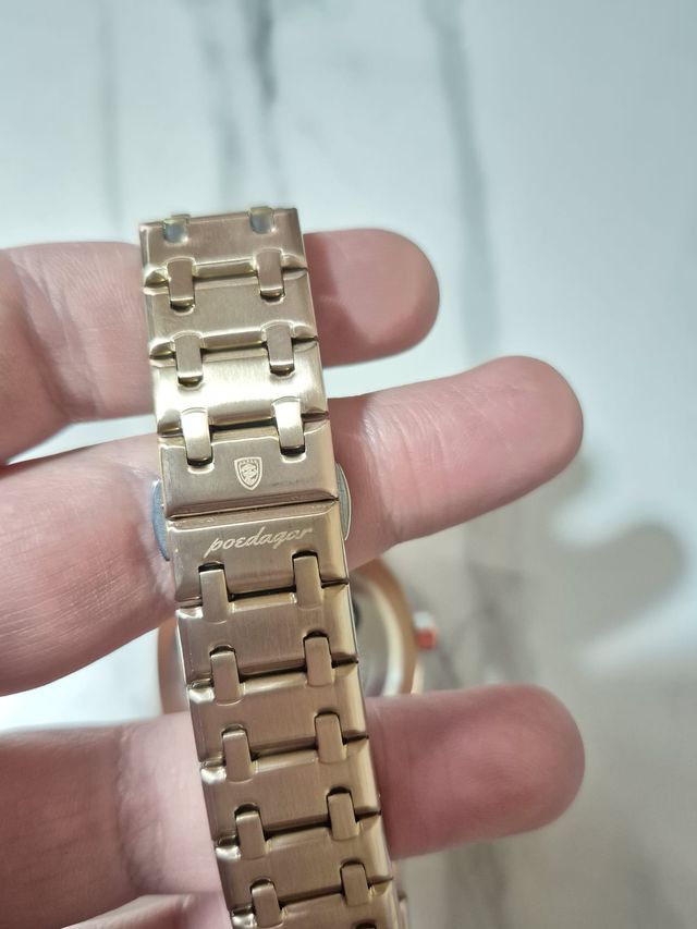 Reloj Poedagar Oak Rose Gold 41mm Nuevo