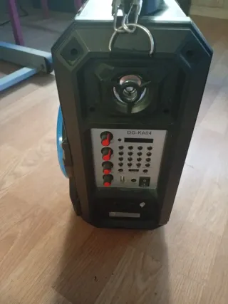 Altavoz Dugart Karaoke Negro y Azul