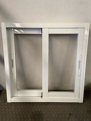 Ventana corredera aluminio blanca