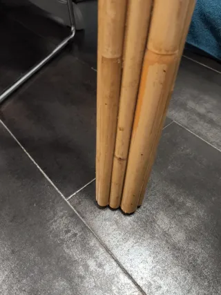 Cabecero de bambú y mimbre