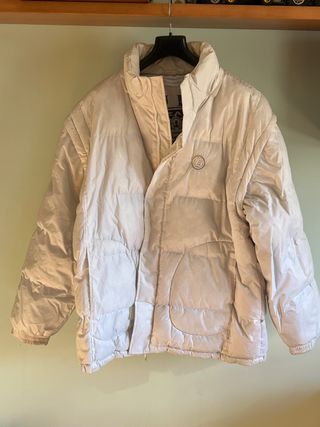 Abrigo FUBU Plumas Blanco Talla L