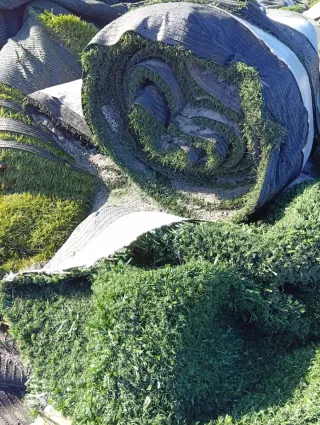 Césped artificial reciclado