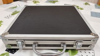 SCALEXTRIC MALETIN ESTUCHE RIGIDO ALUMINIO Y NEGRO