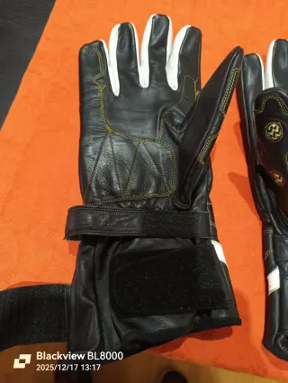 Guantes Moto Deportivos Negros, Amarillos y blanco