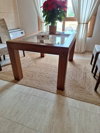 Alfombra de yute natural beige y marrón