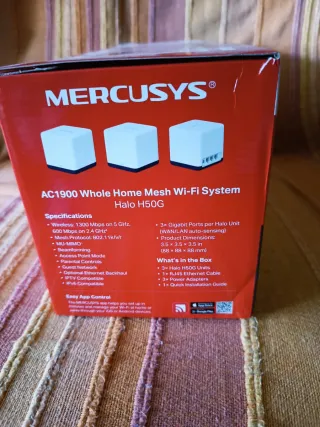 5 Nodos Mercusys AC1900  Mesh Halo H50G Wi-Fi home