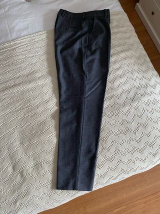 Pantalón de traje Uterqüe gris