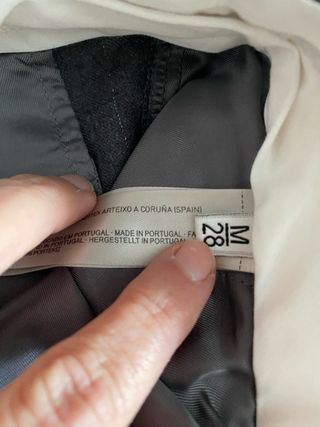Pantalón de traje Uterqüe gris