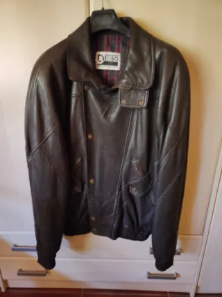 Cazadora de piel caballero