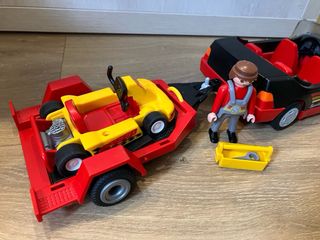 Playmobil 4442 Coche con Kart y Remolque