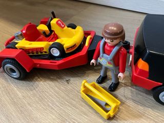 Playmobil 4442 Coche con Kart y Remolque