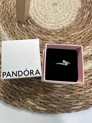 Anillo Pandora Corazones Plata