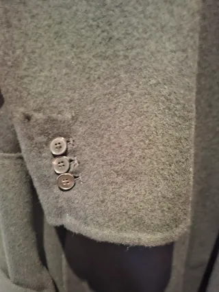 Abrigo Mango Negro Handmade