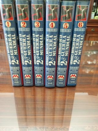 Reproductor VHS Hitachi + Lote Pelis 2ª Guerra Mun