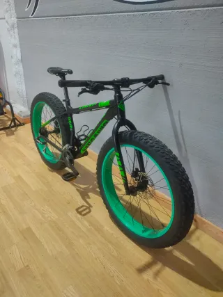 Fatbike Megamo Tank Negra y Verde