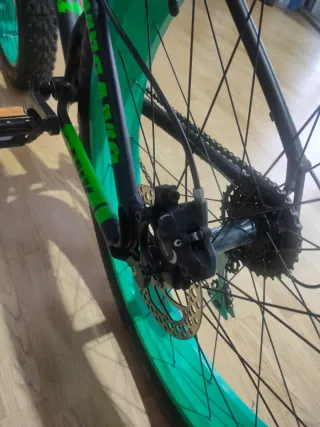 Fatbike Megamo Tank Negra y Verde