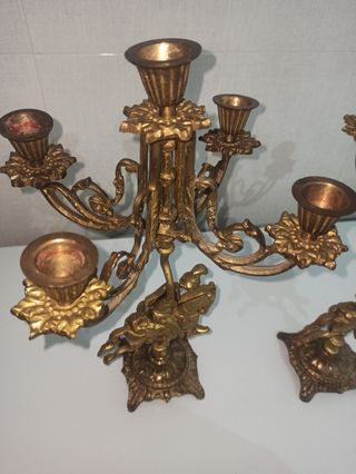 Candelabros romanos bronce