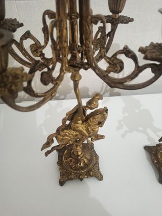 Candelabros romanos bronce
