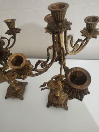 Candelabros romanos bronce