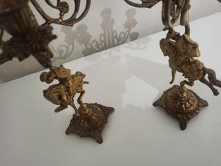 Candelabros romanos bronce