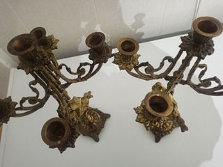 Candelabros romanos bronce
