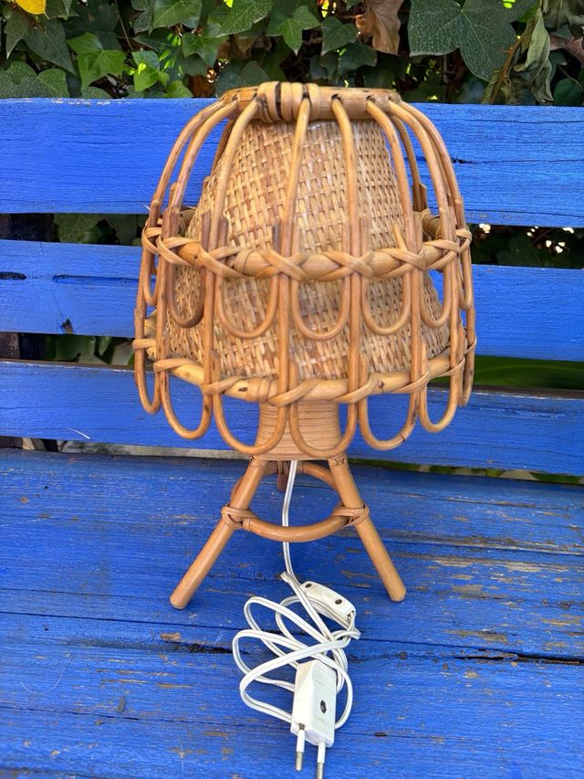 LAMPADA VINTAGE IN RATAN