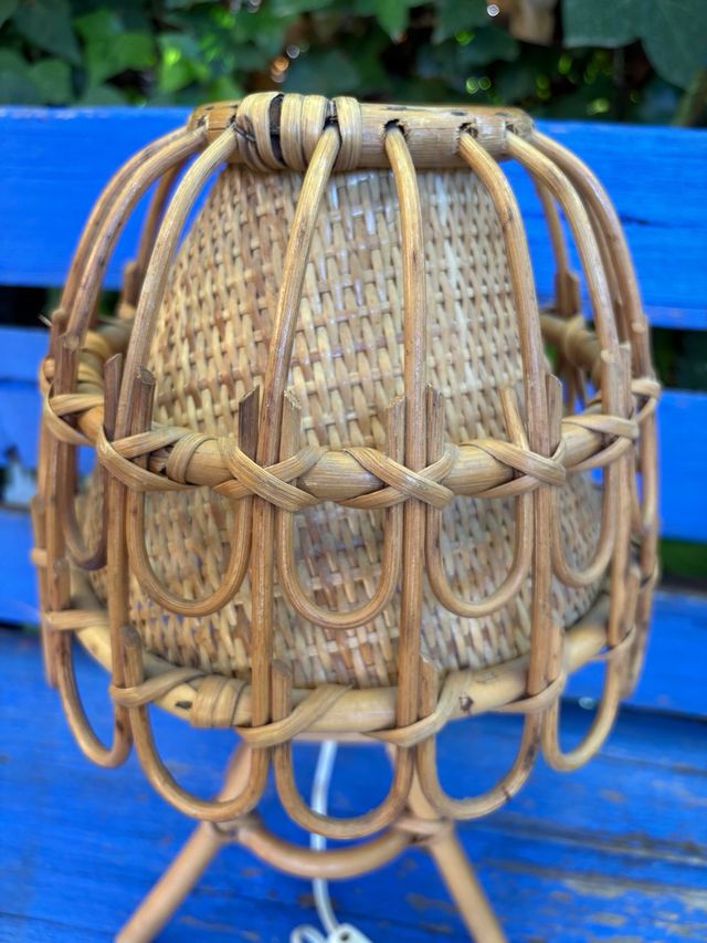 LAMPADA VINTAGE IN RATAN