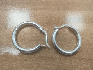 Pendientes Aro Clásico Plata Ley - Gómez Joyeros