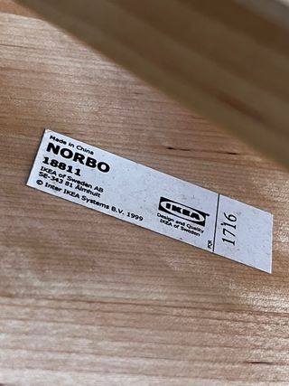 Mesa de pared plegable Ikea Norbo