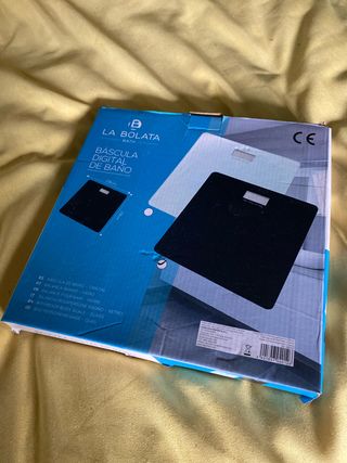 Báscula Digital La Bolata Baño Cristal