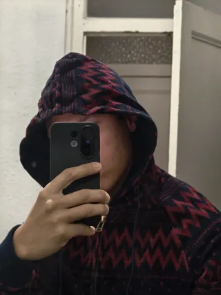 Sudadera Zara Terciopelo Estampada Azul