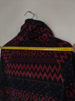 Sudadera Zara Terciopelo Estampada Azul