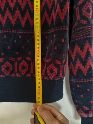 Sudadera Zara Terciopelo Estampada Azul