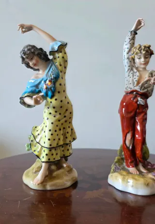Figuras Porcelana Salvador Mallol Bailarines