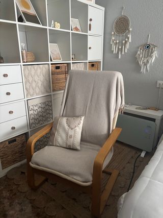 Sillón Ikea Tela y Madera