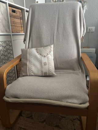 Sillón Ikea Tela y Madera