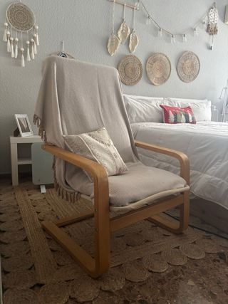 Sillón Ikea Tela y Madera