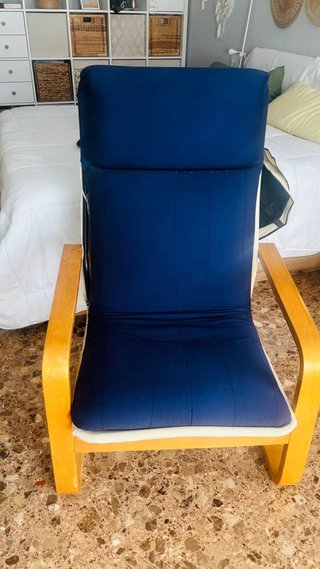 Sillón Ikea Tela y Madera