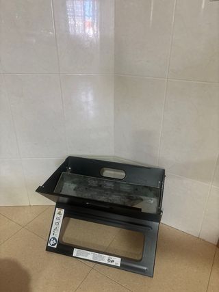 Barbacoa plegable metal negra