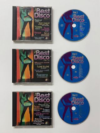 LOTE 3 CDs - The Best Disco Vol. 1, 2 y 3