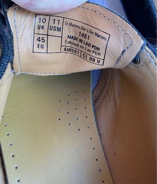 DR MARTENS 1461 Zapatos cuero negro número 45