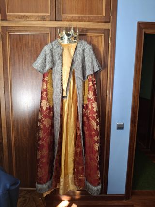 Traje Reyes Magos Luxe Azul y Dorado