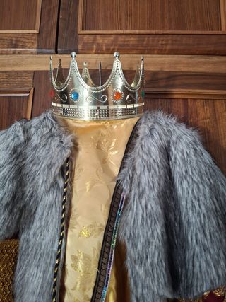 Traje Reyes Magos Luxe Azul y Dorado